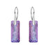 Серебряные серьги "Augošais Kristāls II (Vitrail Light)" с кристаллами Swarovski™